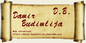 Damir Budimlija vizit kartica